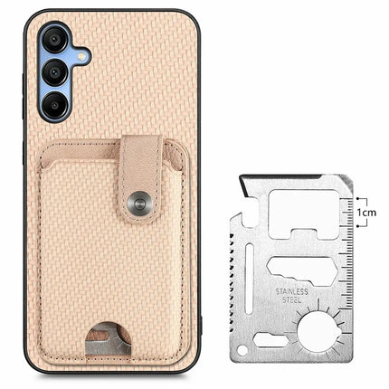 For Samsung Galaxy A16 4G / 5G Case Card Holder Leather+PC+TPU Phone Cover with Card Knife