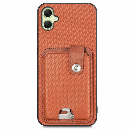 For Samsung Galaxy A06 Case Card Holder Leather+PC+TPU Phone Cover with Card Knife