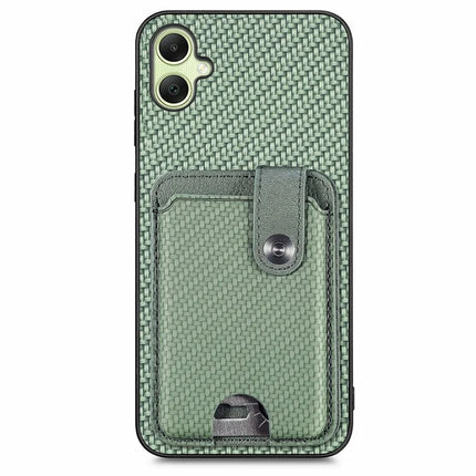 For Samsung Galaxy A06 Case Card Holder Leather+PC+TPU Phone Cover with Card Knife