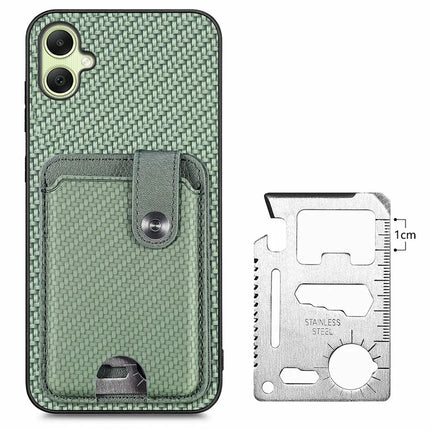 For Samsung Galaxy A06 Case Card Holder Leather+PC+TPU Phone Cover with Card Knife