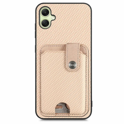 For Samsung Galaxy A06 Case Card Holder Leather+PC+TPU Phone Cover with Card Knife