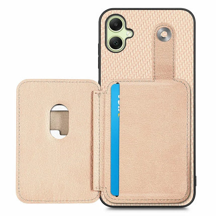 For Samsung Galaxy A06 Case Card Holder Leather+PC+TPU Phone Cover with Card Knife