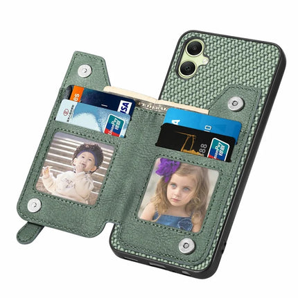 For Samsung Galaxy A06 Case Leather+PC+TPU Zipper Pocket Kickstand Phone Cover