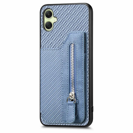 For Samsung Galaxy A06 Case Leather+PC+TPU Zipper Pocket Kickstand Phone Cover