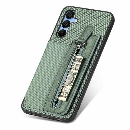 For Samsung Galaxy A16 4G / 5G Case Leather+PC+TPU Zipper Pocket Kickstand Phone Cover