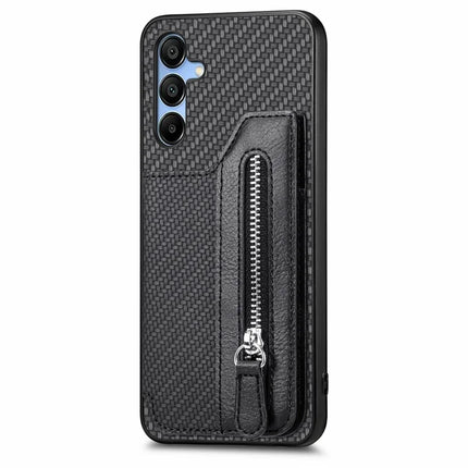 For Samsung Galaxy A16 4G / 5G Case Leather+PC+TPU Zipper Pocket Kickstand Phone Cover