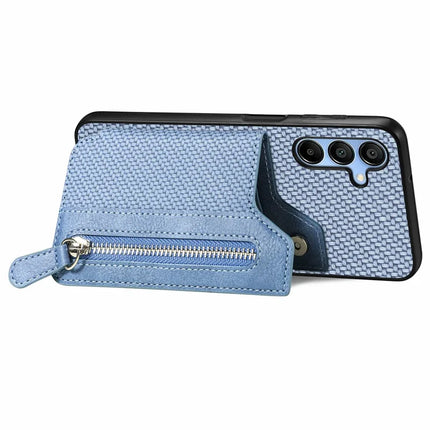 For Samsung Galaxy A16 4G / 5G Case Leather+PC+TPU Zipper Pocket Kickstand Phone Cover