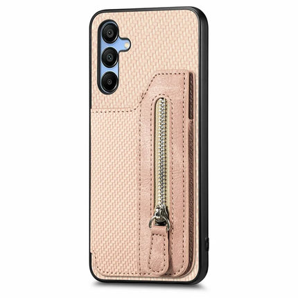 For Samsung Galaxy A16 4G / 5G Case Leather+PC+TPU Zipper Pocket Kickstand Phone Cover