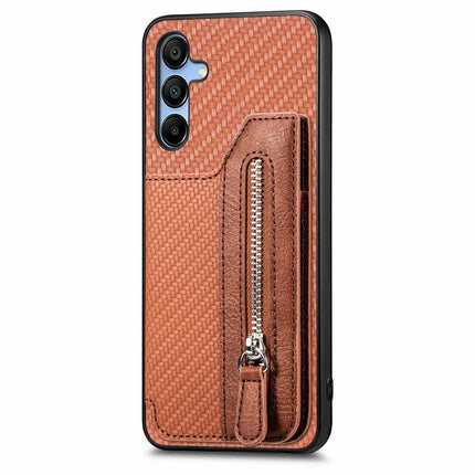 For Samsung Galaxy A16 4G / 5G Case Leather+PC+TPU Zipper Pocket Kickstand Phone Cover