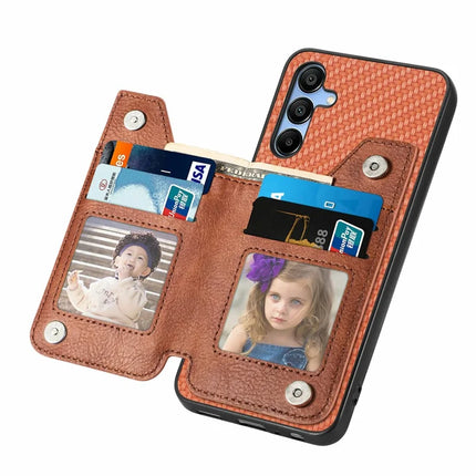 For Samsung Galaxy A16 4G / 5G Case Leather+PC+TPU Zipper Pocket Kickstand Phone Cover