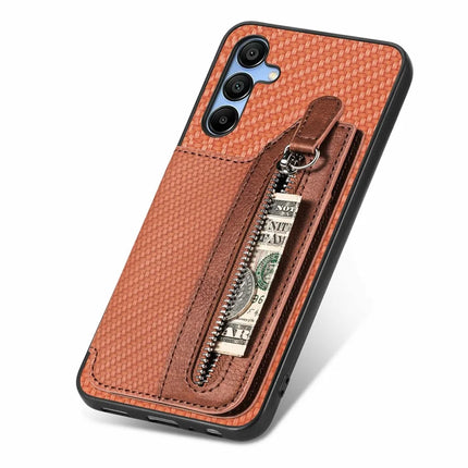 For Samsung Galaxy A16 4G / 5G Case Leather+PC+TPU Zipper Pocket Kickstand Phone Cover