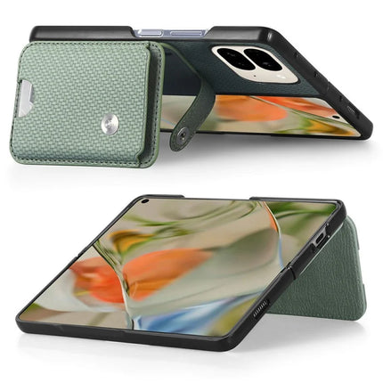 For Google Pixel 9 Pro Fold 5G Case Card Holder Leather Back Cover with Card Knife