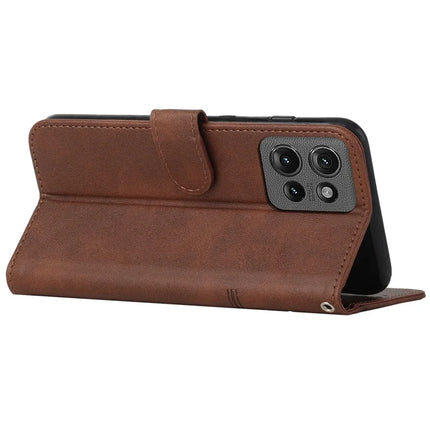 For Motorola Edge 50 5G Case Stand Flip Protective Leather Phone Cover