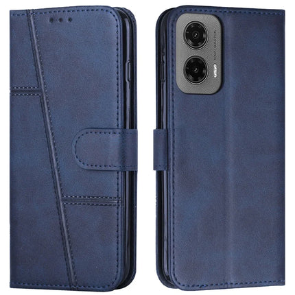 For Motorola Moto G35 5G Case Stand Flip Protective Leather Phone Cover - Sapphire
