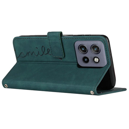 For Motorola Edge 50 Neo 5G / Moto S50 5G / Thinkphone 25 5G Case Viewing Stand PU Leather Phone Cover Imprinted Pattern