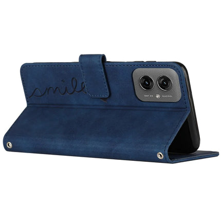 For Motorola Moto G55 5G Case Viewing Stand PU Leather Phone Cover Imprinted Pattern