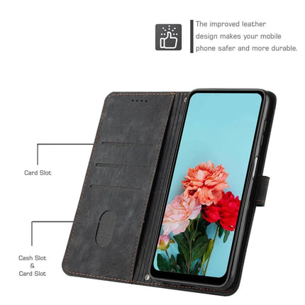For Motorola Edge 50 Neo 5G / Moto S50 5G / Thinkphone 25 5G Case Imprinted Lines Leather Phone Cover Folding Stand