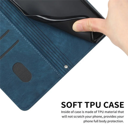 For Motorola Edge 50 Neo 5G / Moto S50 5G / Thinkphone 25 5G Case Imprinted Lines Leather Phone Cover Folding Stand