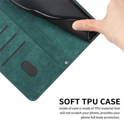 For Motorola Edge 50 Neo 5G / Moto S50 5G / Thinkphone 25 5G Case Imprinted Lines Leather Phone Cover Folding Stand
