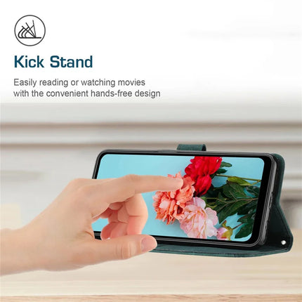 For Motorola Edge 50 Neo 5G / Moto S50 5G / Thinkphone 25 5G Case Imprinted Lines Leather Phone Cover Folding Stand