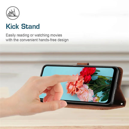 For Motorola Edge 50 Neo 5G / Moto S50 5G / Thinkphone 25 5G Case Imprinted Lines Leather Phone Cover Folding Stand