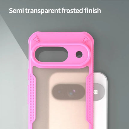 Armor Series For Google Pixel 9 Case PC+TPU Semi-Transparent Frosted Finish Protective Phone Cover