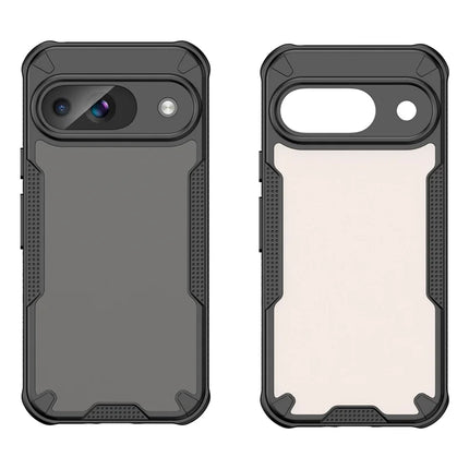 Armor Series For Google Pixel 9 Case PC+TPU Semi-Transparent Frosted Finish Protective Phone Cover