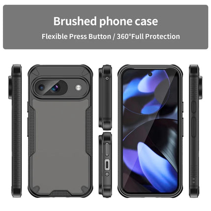 Armor Series For Google Pixel 9 Case PC+TPU Semi-Transparent Frosted Finish Protective Phone Cover