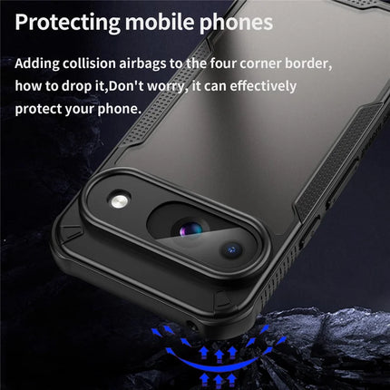 Armor Series For Google Pixel 9 Case PC+TPU Semi-Transparent Frosted Finish Protective Phone Cover