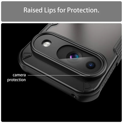 Armor Series For Google Pixel 9 Case PC+TPU Semi-Transparent Frosted Finish Protective Phone Cover