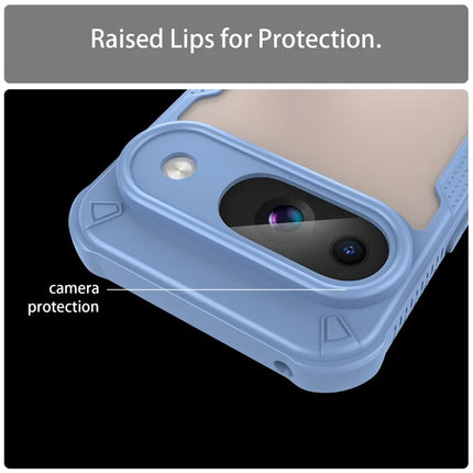 Armor Series For Google Pixel 9 Case PC+TPU Semi-Transparent Frosted Finish Protective Phone Cover