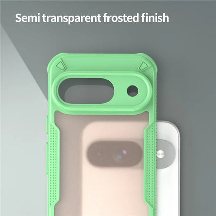 Armor Series For Google Pixel 9 Case PC+TPU Semi-Transparent Frosted Finish Protective Phone Cover