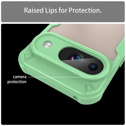 Armor Series For Google Pixel 9 Case PC+TPU Semi-Transparent Frosted Finish Protective Phone Cover