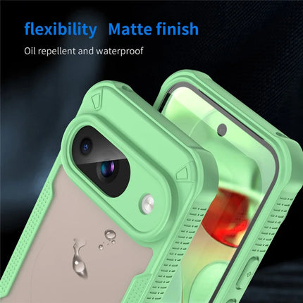 Armor Series For Google Pixel 9 Case PC+TPU Semi-Transparent Frosted Finish Protective Phone Cover