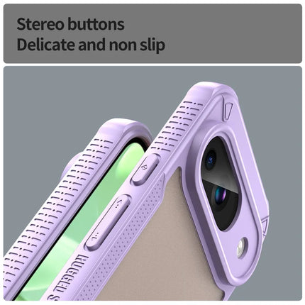 Armor Series For Google Pixel 9 Case PC+TPU Semi-Transparent Frosted Finish Protective Phone Cover