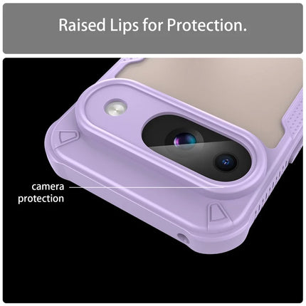 Armor Series For Google Pixel 9 Case PC+TPU Semi-Transparent Frosted Finish Protective Phone Cover