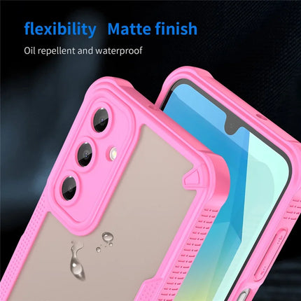 Armor Series For Samsung Galaxy A16 5G / 4G Case PC+TPU Semi-Transparent Frosted Finish Protective Phone Cover