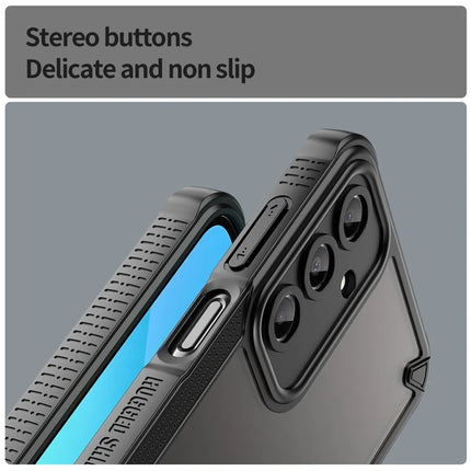 Armor Series For Samsung Galaxy A16 5G / 4G Case PC+TPU Semi-Transparent Frosted Finish Protective Phone Cover