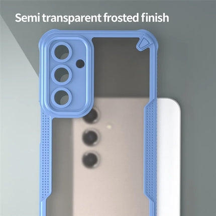 Armor Series For Samsung Galaxy A16 5G / 4G Case PC+TPU Semi-Transparent Frosted Finish Protective Phone Cover