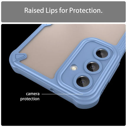Armor Series For Samsung Galaxy A16 5G / 4G Case PC+TPU Semi-Transparent Frosted Finish Protective Phone Cover