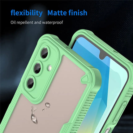 Armor Series For Samsung Galaxy A16 5G / 4G Case PC+TPU Semi-Transparent Frosted Finish Protective Phone Cover