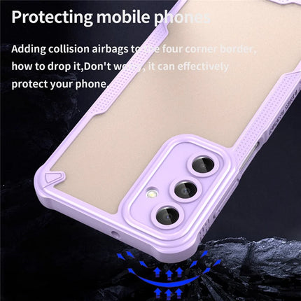 Armor Series For Samsung Galaxy A16 5G / 4G Case PC+TPU Semi-Transparent Frosted Finish Protective Phone Cover