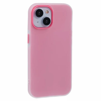 For iPhone 14 Case Detachable TPU Shockproof Phone Cover - Rose
