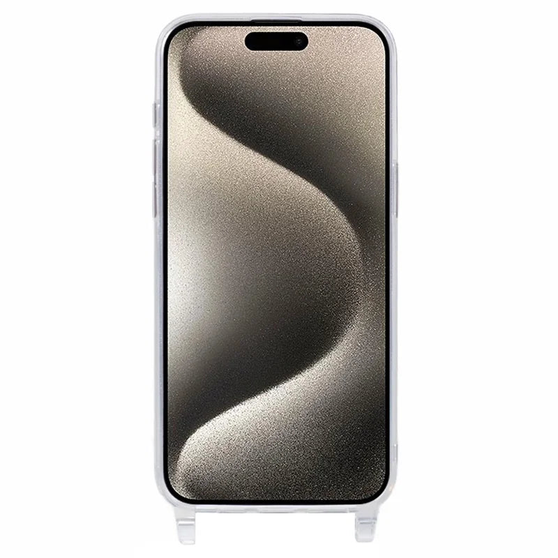 ShopCaseCart Slim Lightweight iPhone 15 Pro Protective cover TPU 1.8mm Clear Phone Guard with Lanyard Holes