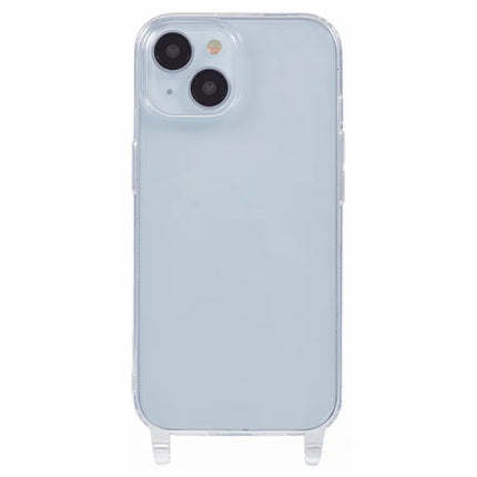 For iPhone 14 Case TPU 1.8mm Clear Phone Cover with Lanyard Holes