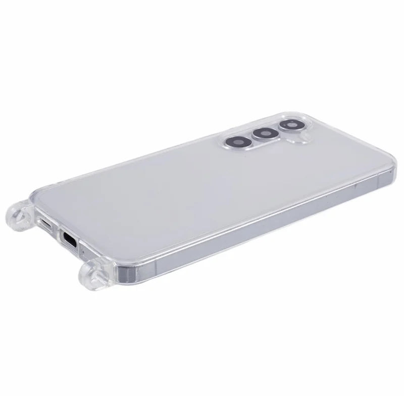 ShopCaseCart Slim Lightweight Samsung Galaxy A35 5G Protective cover TPU 1.8mm Clear Phone Guard with Lanyard Holes