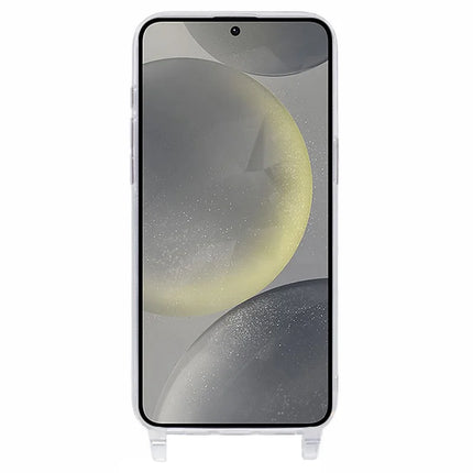 For Samsung Galaxy A55 5G Case TPU 1.8mm Clear Phone Cover with Lanyard Holes