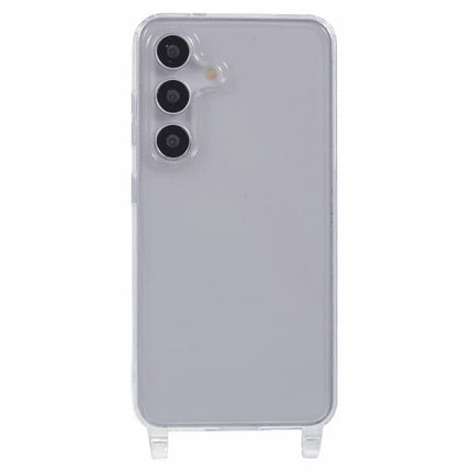 For Samsung Galaxy A55 5G Case TPU 1.8mm Clear Phone Cover with Lanyard Holes