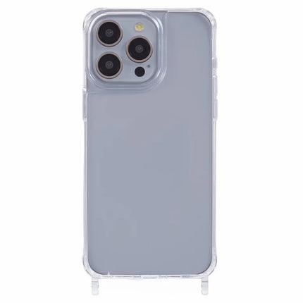 ShopCaseCart Model Case  For  iPhone 15 Pro Max Case PC+TPU 1.5mm Clear Phone Cover with Lanyard Holes