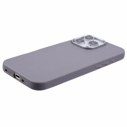 For iPhone 16 Pro Max Case Electroplating Lens Frame Textured TPU Shockproof Phone Cover